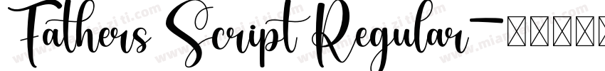 Fathers Script Regular字体转换